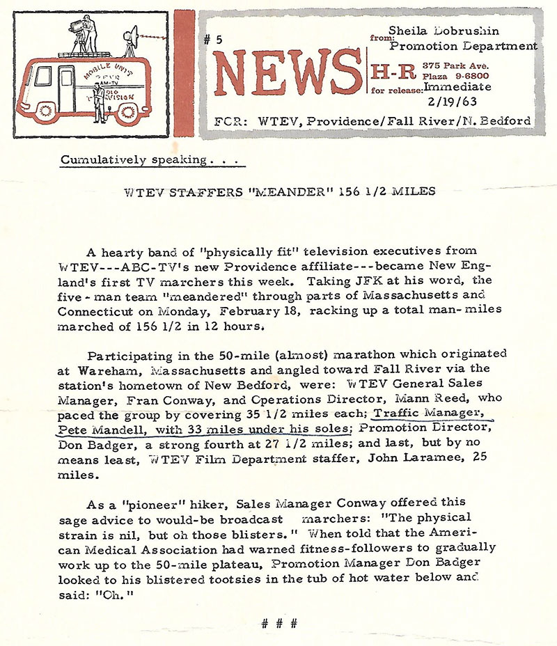 WTEV Memo